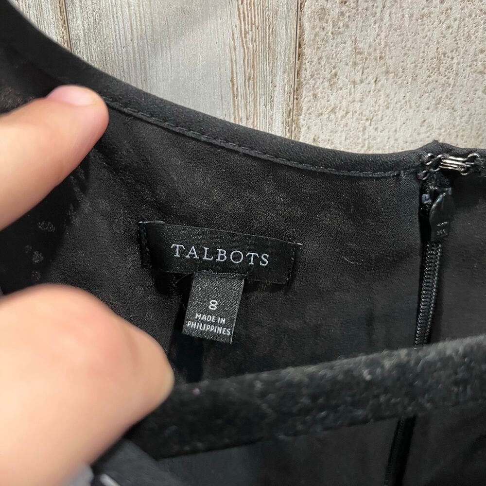 Talbots Floral Short Flutter Sleeve Buttons Retro… - image 4